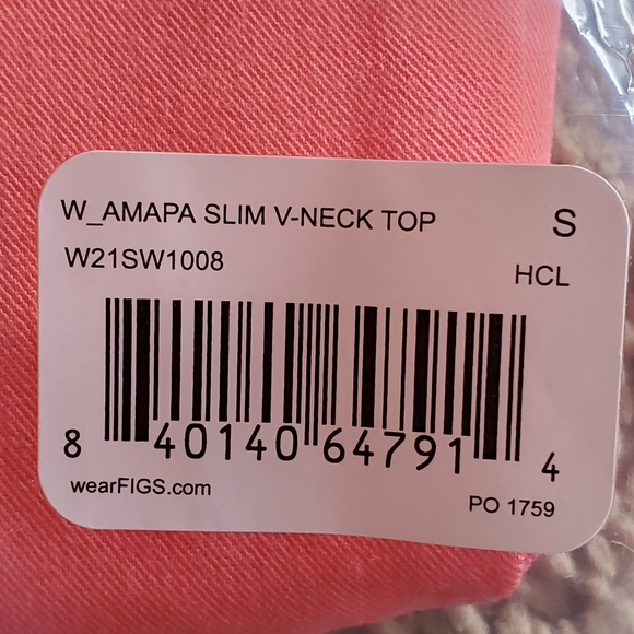 FIGS Hot Coral Amapa (S) - Picture 6 of 10